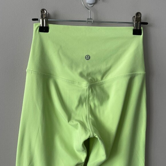 Lululemon 2022 Align High-Rise Pant 28" Yoga Leggings Faded Zap Green 4 - Picture 5 of 8